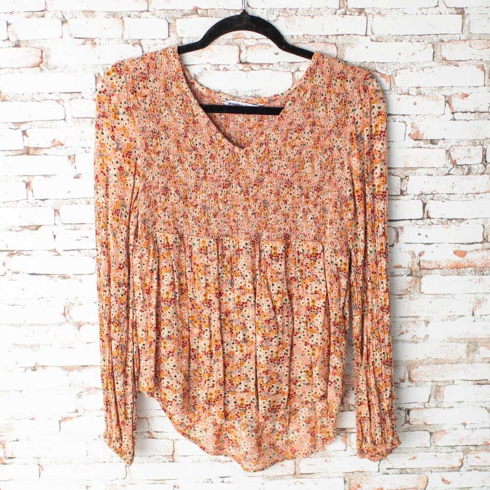 Sonoma Goods for‎ Life Women's Long Sleeve Small Floral Blouse - Picture 2 of 7